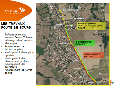 amenagements route bourg