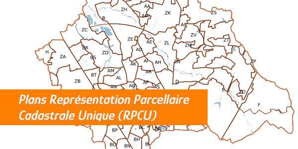 Plans de la Représentation Parcellaire Cadastrale Unique (RPCU)